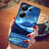 For Poco M6 Pro 4G Case Fashion Marble Silicon Black Cover for Xiaomi Poco M6Pro 4G Phone Case M 6 Pro Soft Shells PocoM6Pro 4G