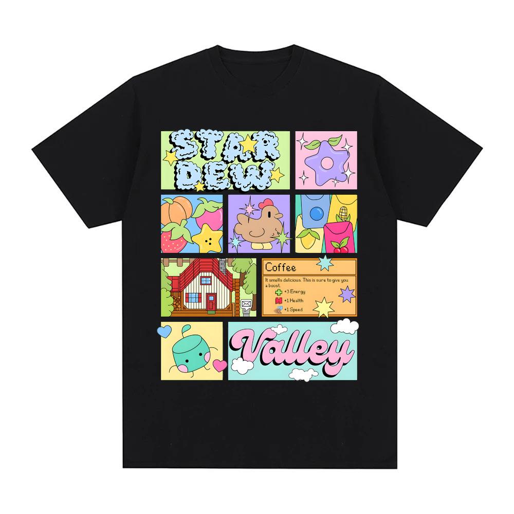 Stardew Valley TEE 2025 New Style GAME Print High Quality Tee-shirt Comic 100% Cotton Comfortable Round Neck Short Sleeve Tops