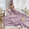 Super Soft Woolen Blanket for Bed Sofa Couch, Autumn Warm Lame Velvet Cover Blanket for Office, Air Conditioning and Nap, Travel
