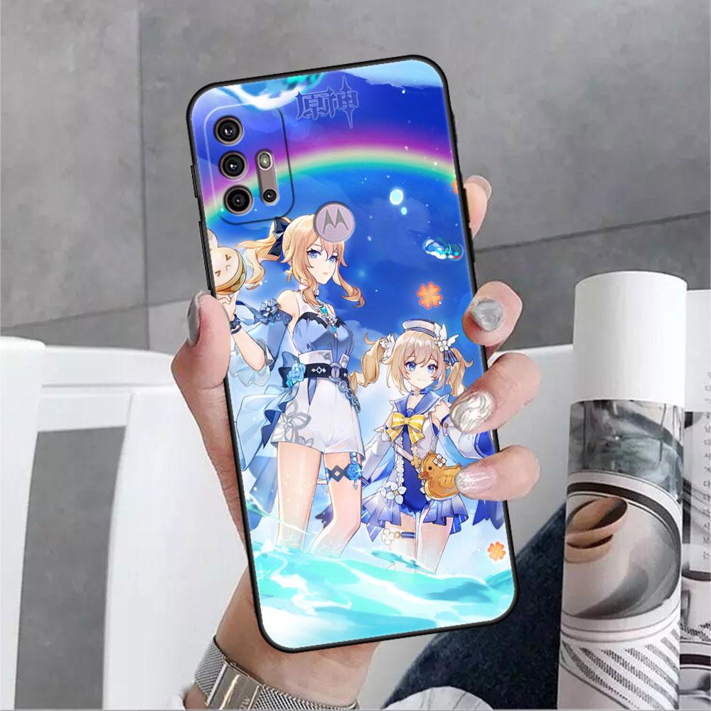 

Чехол для Motorola G30 G60 G9 Play One Fusion Plus Edge 20 G8 Power Lite G22 G50 G200 G51 G71 G31 Чехол для телефона Genshin Impact Game Moto Edge