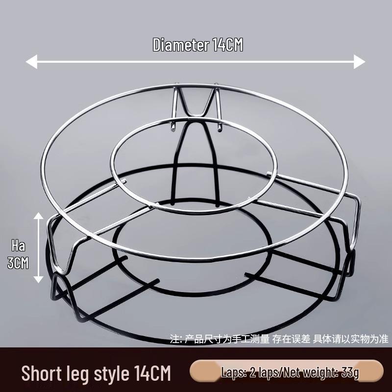 Three-Pack Stainless Steel High-Leg Steaming Rack for Rice and Pressure Cookers