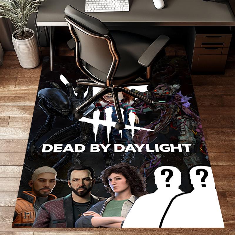 Dead by Daylight Polyester Carpet, Soft Indoor Mat for Office Chair, Living Room, Computer Desk - Decorative Home Office Rug Design