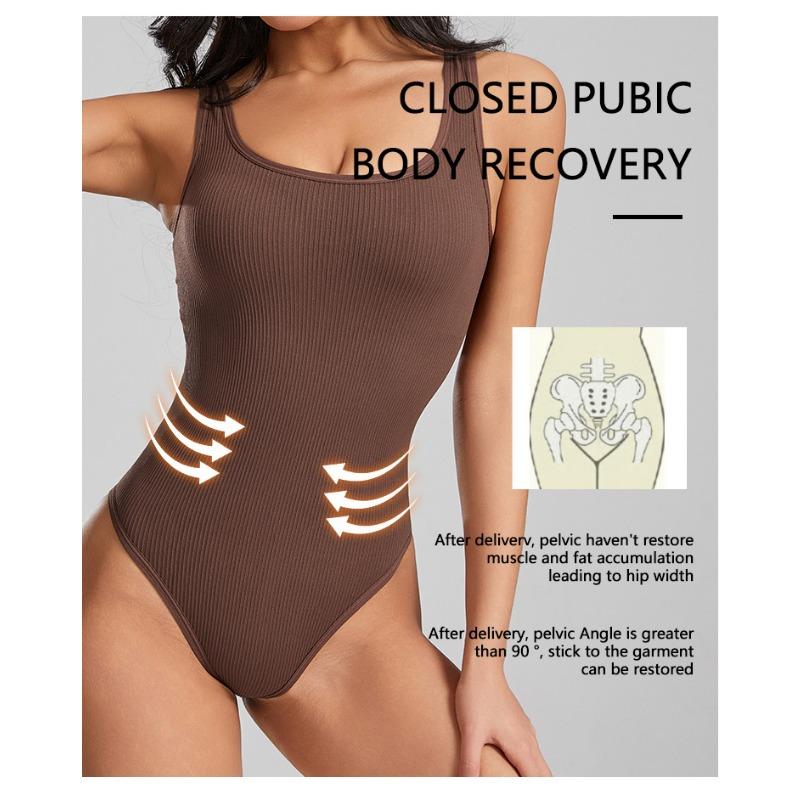 Seamless Strapless Vest Yoga Bodysuit Shapewear Ribbed Bodysuit Sports Bodysuit for Yoga