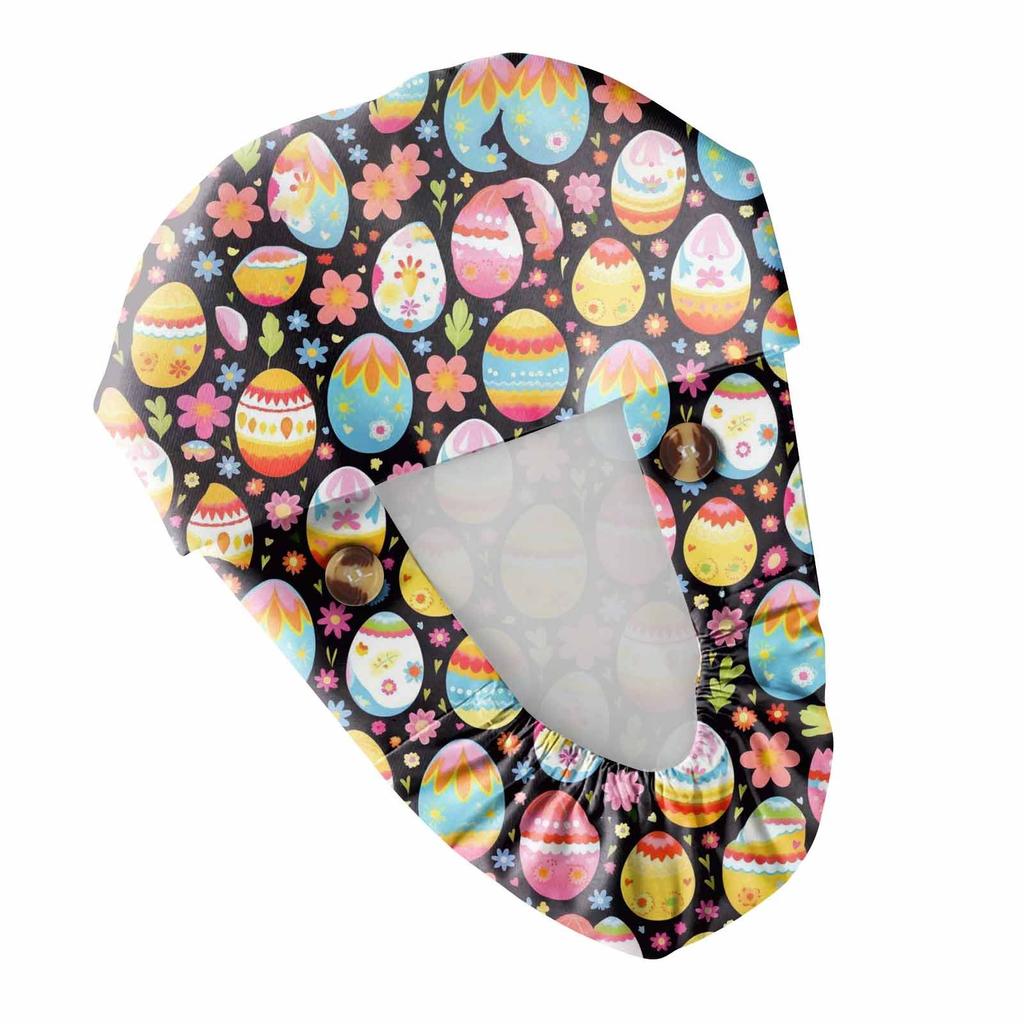 Pracovní čepice s módním potiskem, ležérní dámská čepice do culíku, čepice Wash, čepice Baotou