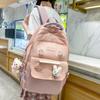 Schoolbag New Junior High School Schoolbag Female Tide Brand Large Capacity Backpack Men's Casual Versatile Ins Backpack Japanese Travel Bag