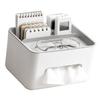 Tissue Box Cover Rectangular Multifunctional Napkin Box Holder with Remote Control Box for Living Room