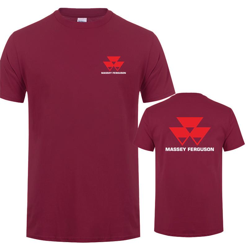 Massey Ferguson T Shirt Tops New Fashion Short Sleeve Massey Ferguson Tractor Agriculture Logo Tshirts Tees Tshirts Lh074