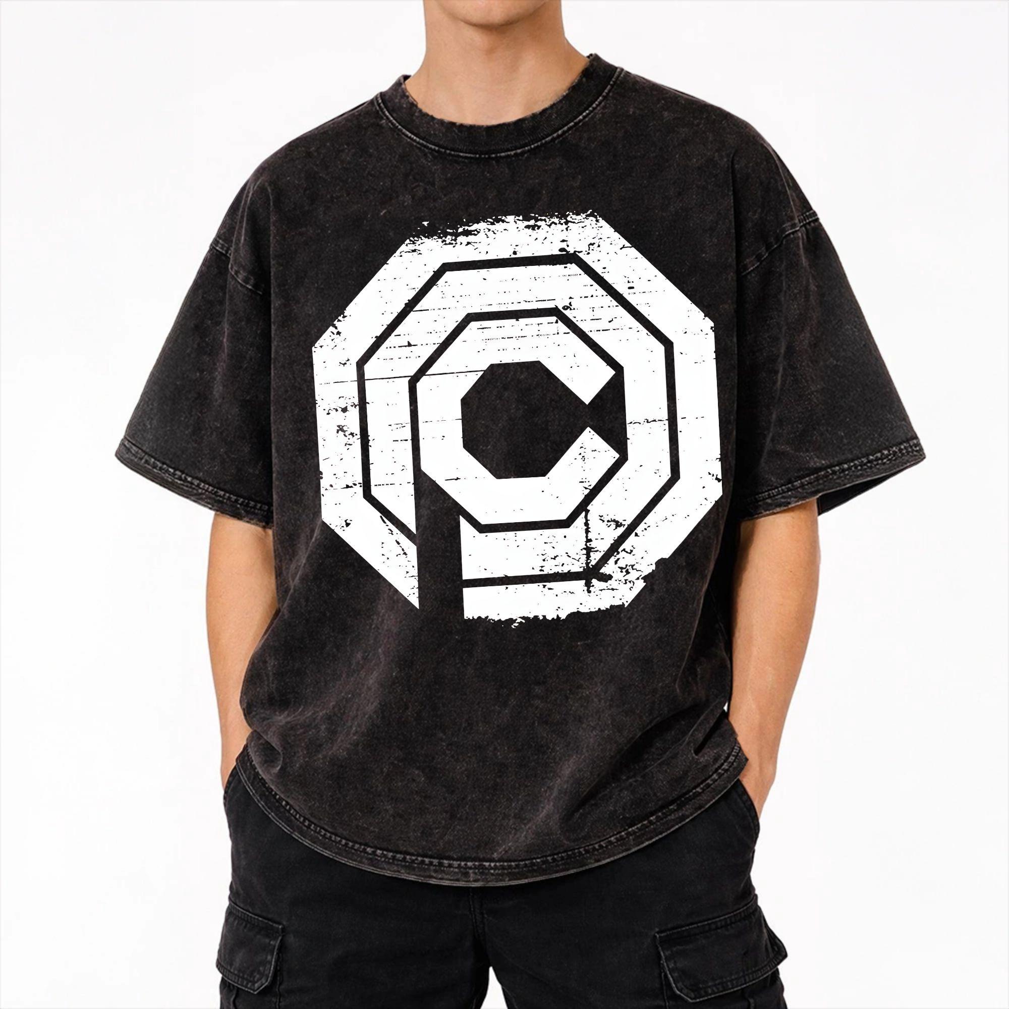 Ocp From Robocops Merch Washed T Shirts for Men Women Streetwear Hip Hop T-Shirts Summer Tee Shirt Short Sleeve S