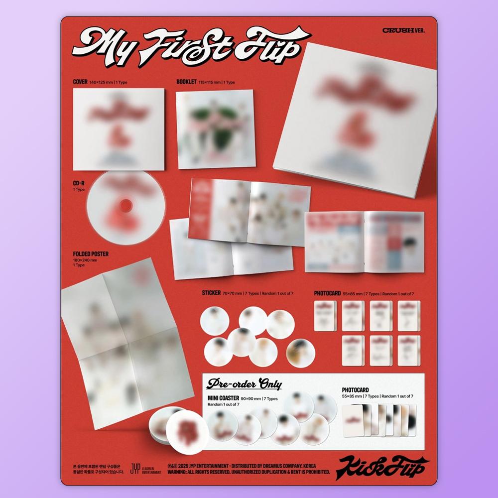 (PRE-ORDER) KickFlip - 3rd Mini Album My First Flip (CRUSH Ver.)