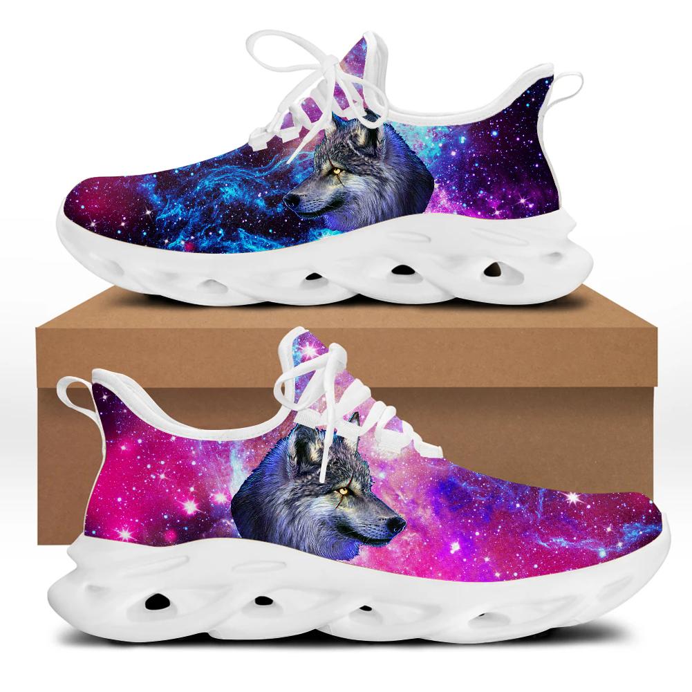 2024 heißer Verkauf Produkt Atmungsaktive Mesh herren Schuhe Graffiti Wolf Muster Vulkanisierte Turnschuhe Individuell Bedruckte Casual Schuhe