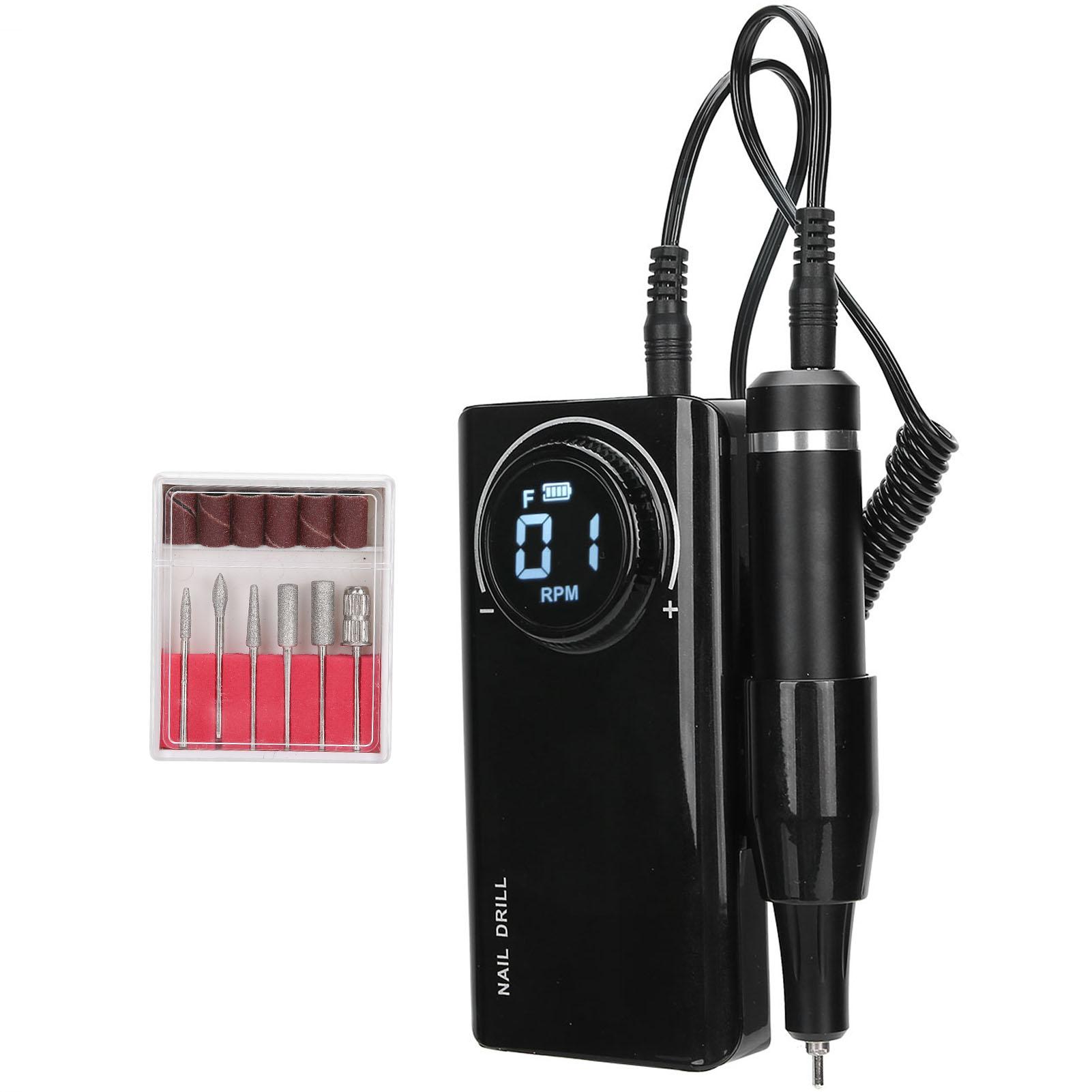 35000RPM Re able Electric Nail Drill Pen Machine Portable Nail Grinding Polisher