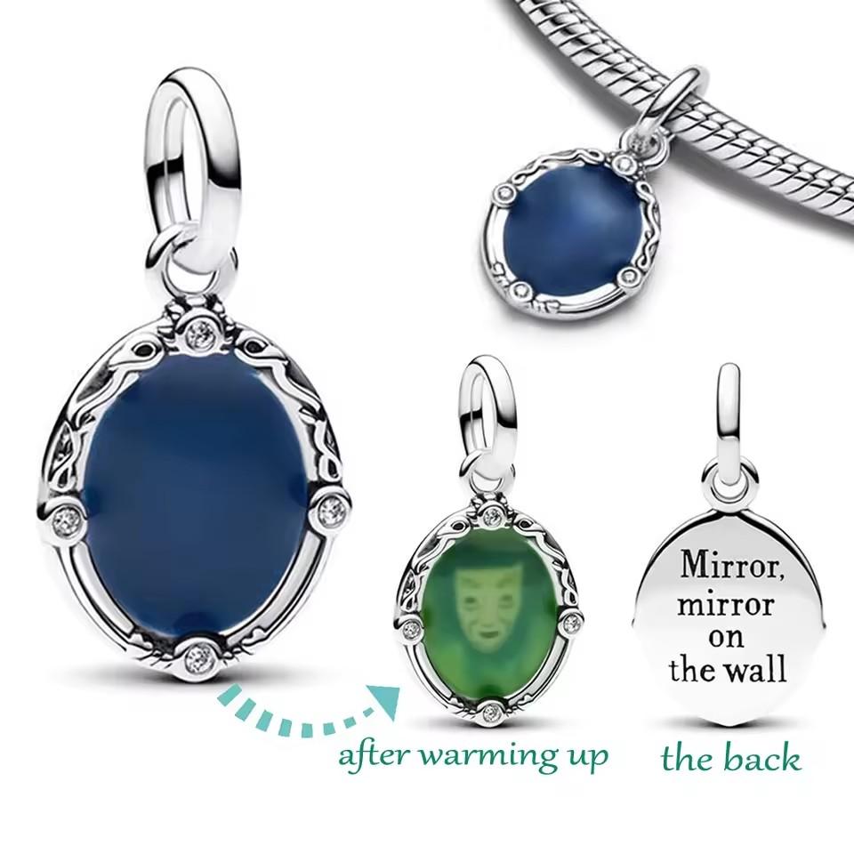 MINISO Disney Stitch Angel Charms Silber 925 Original Armband Schmuck Anhänger Passend für Damen Mädchen