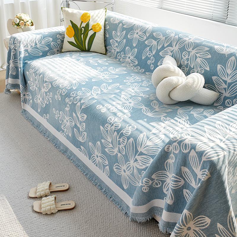 INS Style Chenille Sofa Slipcover Full Cover Cloth Advanced Sense Four Seasons Universal Non-Slip Sofa Cover Slipcover