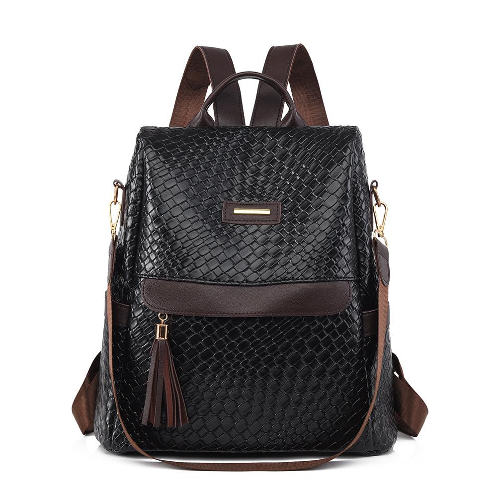 Retro Soft Leather Backpack Versatile Travel Bag