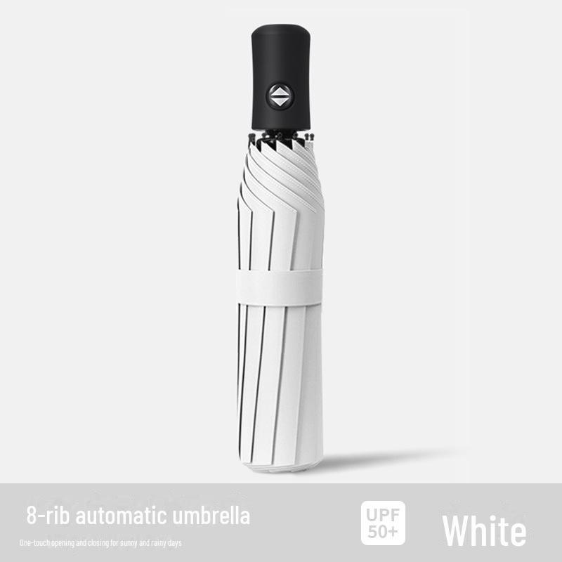 Trefaldigt automatiskt UV-skyddande paraply med anpassad logotyp