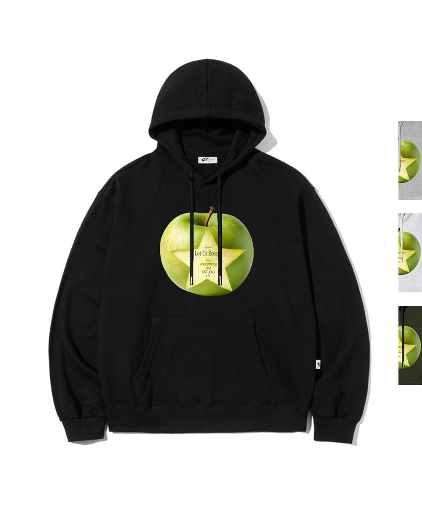 Let'S Apple Print Hoodie [4 Colors]