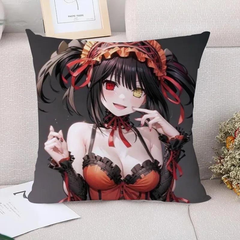 Cushion Cover Tokisaki Kurumi Decorative Pillowcase Decor Pillowcases for Pillows X Pilow Cases Sofa Cushions