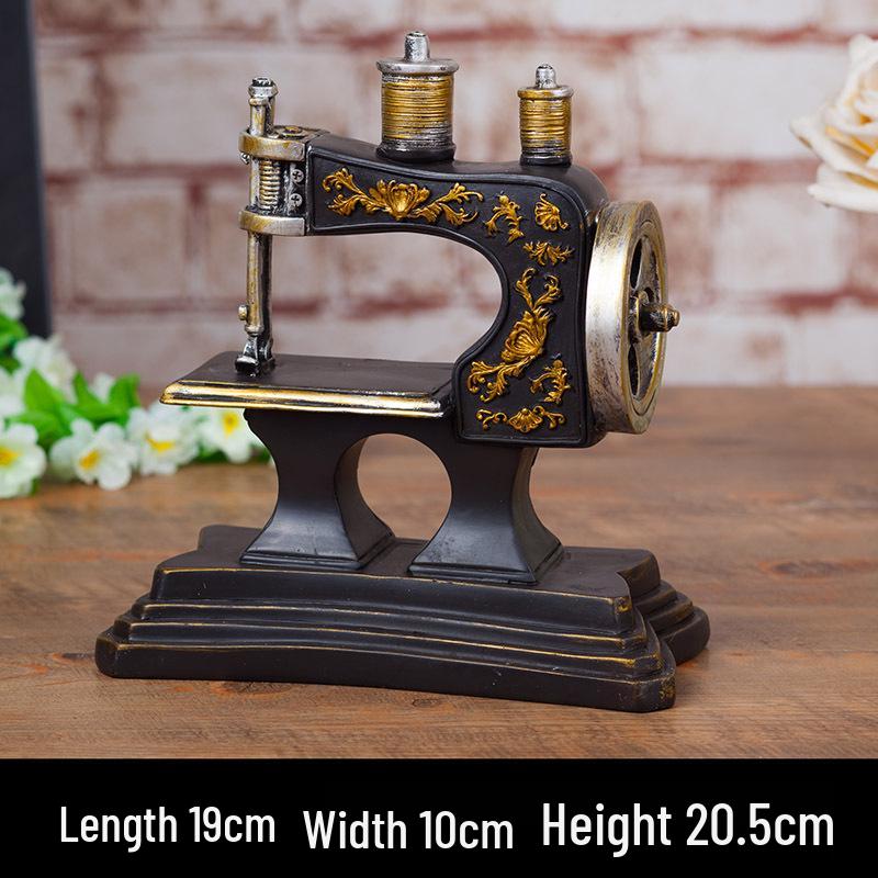 Vintage Gramophone Model Ornament - Retro Decoration & Photography Prop
