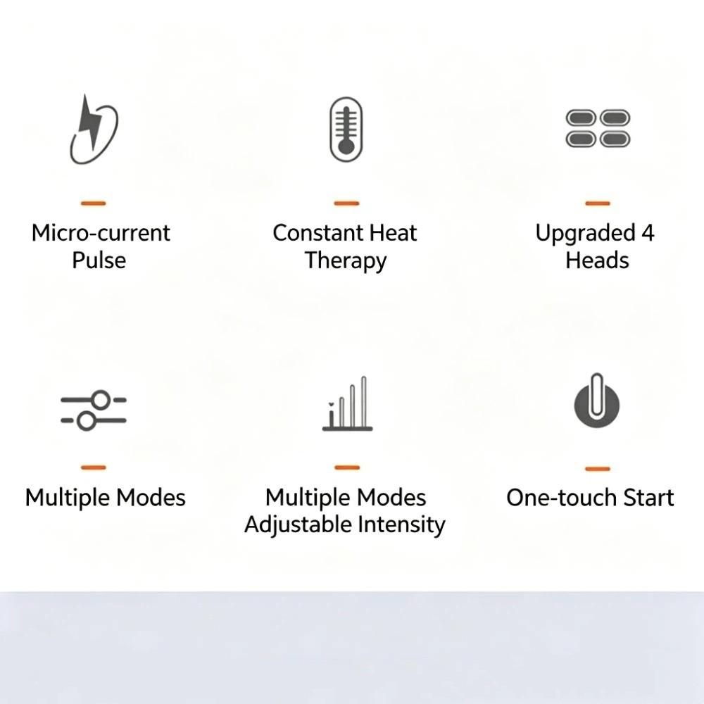 6 Modes Neck Massager Ergonomic Pulse Neck Massager Wellness Neck Relaxation Device Travel