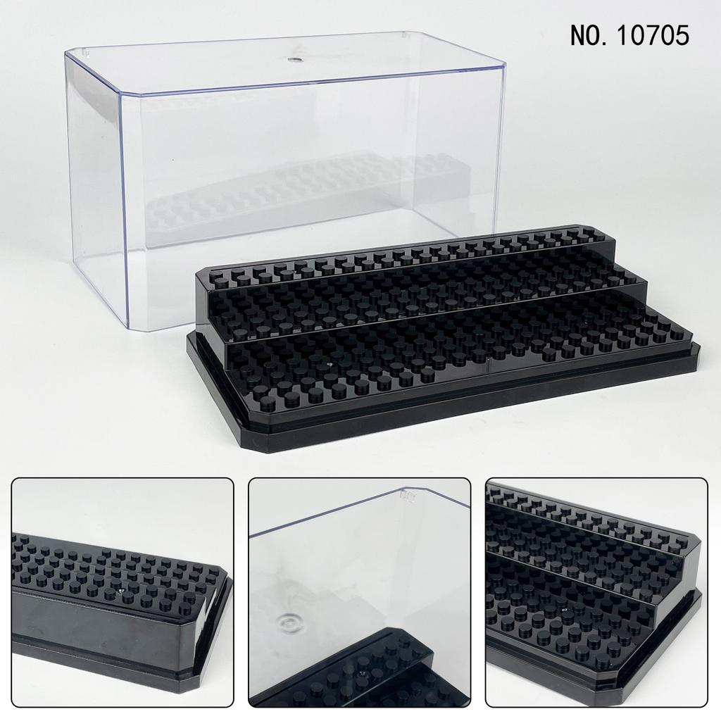 Compatible With Lego Building Block Miniature Large Three-Layer Third-Order Dust Box 10705 Small Particle Decoration Display Box Storage