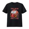 Owl Bear Dont Care T Shirt Dnd Druid Roleplaying Rpg Fantasy Gaming Vintage Washed Stretched Streetwear Top For Everyday Wear