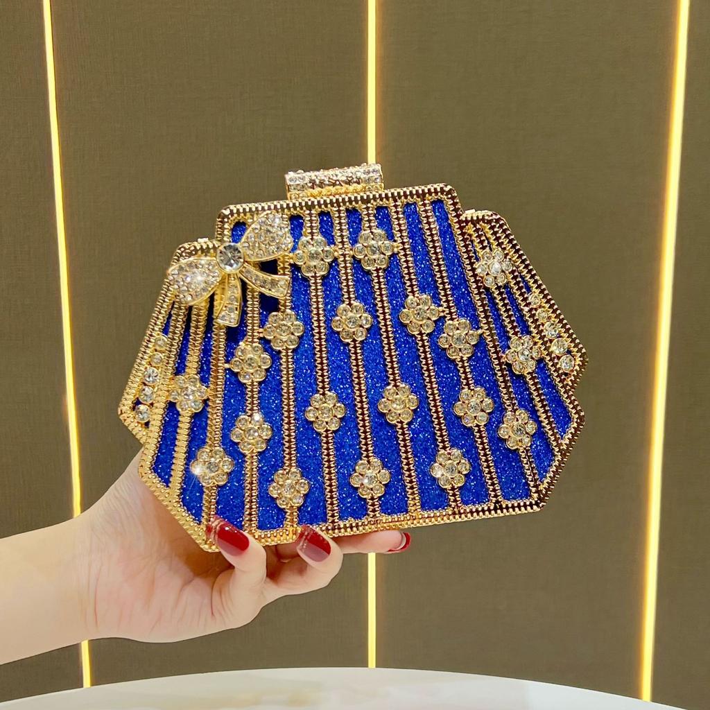 High-class Social Event Diamond-encrusted Clutch Bag Fashionable Handbag Crossbody Bag for Women