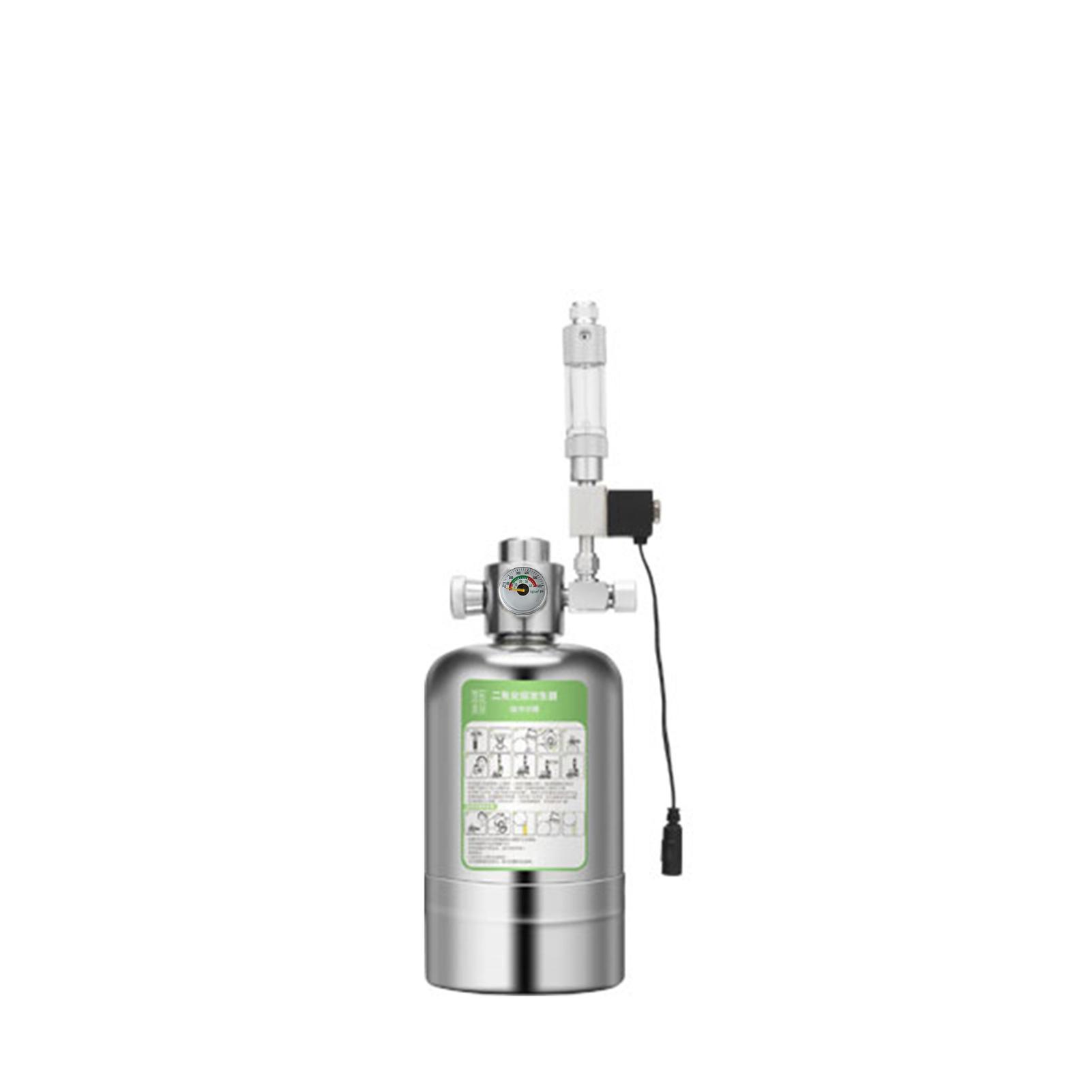 

Aquarium CO2 Generator System Carbon Dioxide Reactor Kit with Solenoid Valve Bubble Counter for Aquarium Plants серебряный
