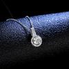 925 Sterling Silver D color Moissanite  Necklace Pendant For Women With White Gold Plated Lab Diamond Fine Jewelry Accessories