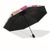 My Melody, Characters Automatic Opening and Closing Parasol Compact Travel Umbrella with 8 Ribs for Women and Men Ideal Birthday/Christmas G