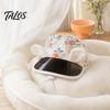 Talos Pet Sun Visor Hat, Summer Floral Cat Cap with Ear Holes, Adjustable Wide Sunshade Brim Hat Cute Rabbit Ears for Cats Dogs Outdoor Protection
