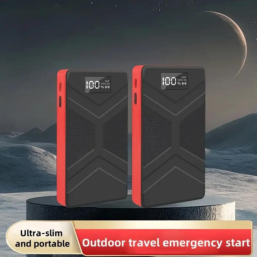 Ultra-slim 12V Car Jump Starter Booster Portable Car Power Bank Multifunctional Engine Battery Emergency Start