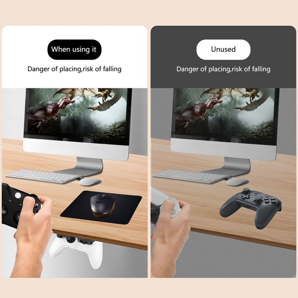 Space Saving Controller Stand Holder Universal Self-adhesive Gamepad Holder Durable Controller Storage Rack for Xbox Series X/S