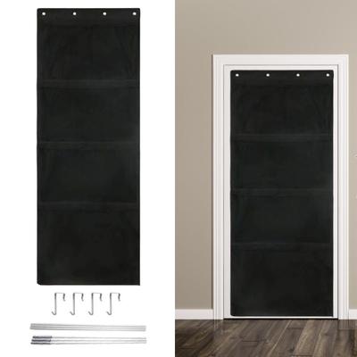Over The Door Organizer Hanging Storage Bag Socks Sports Gear,Toys with 4