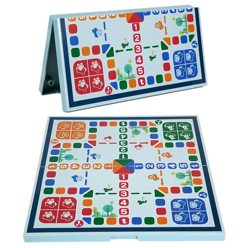 Set Base di Scacchi Cinesi e Go per Bambini: Portatile, Pieghevole, Scacchiera Standard con Pezzi.