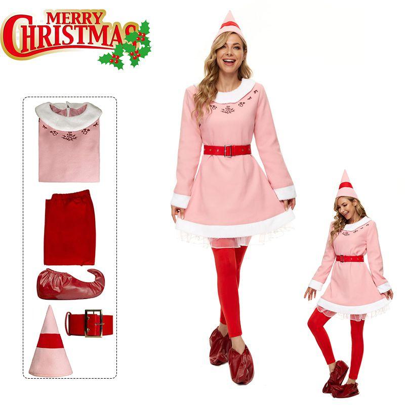 Buddy's Musical Christmas Elf Cosplay Costume For Adults Kids