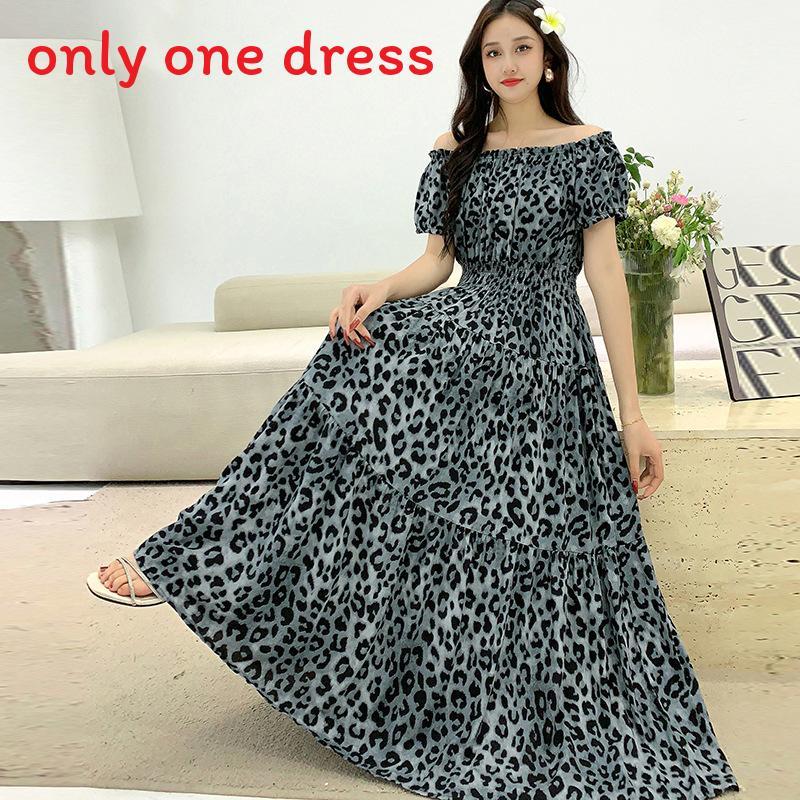 Bohemian Maxi Dress With Elastic Waist For Summer Beach Vacation And Artful Style