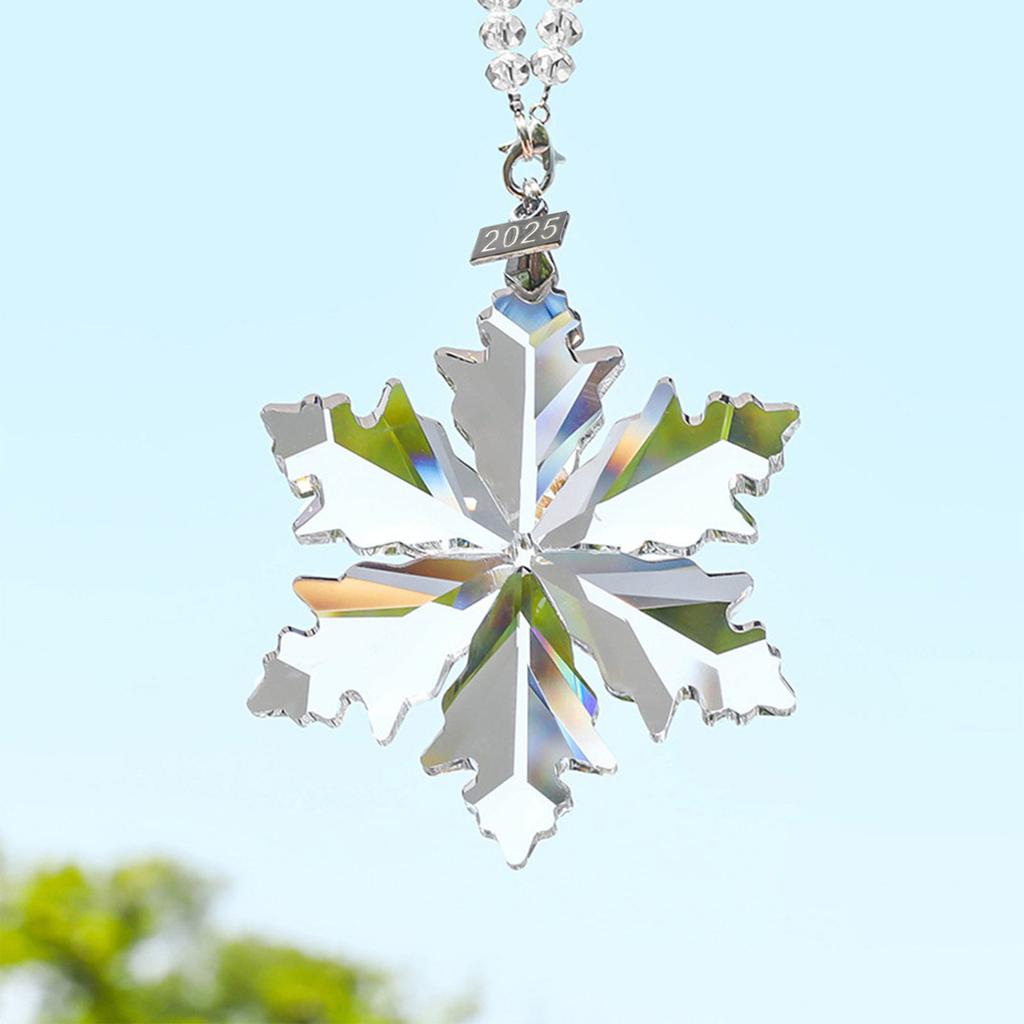 Annual Christmas Ornaments Crystal Snowflake Star, Sparkly Crystal Ornaments For Christmas Tree, Beautiful Christmas Ornaments For Women Girls