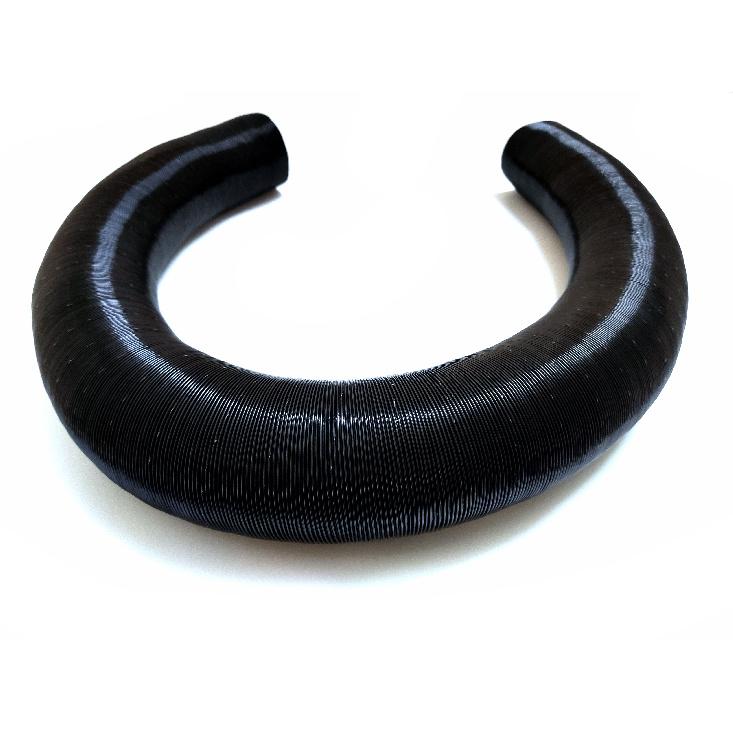 25/42/60/75mm Car Air Heater Duct Ducting Pipe Hose Line Black For Diesel Parking Heater Air Intake Pipe Air Exhaust Pipe Heat Shields 2