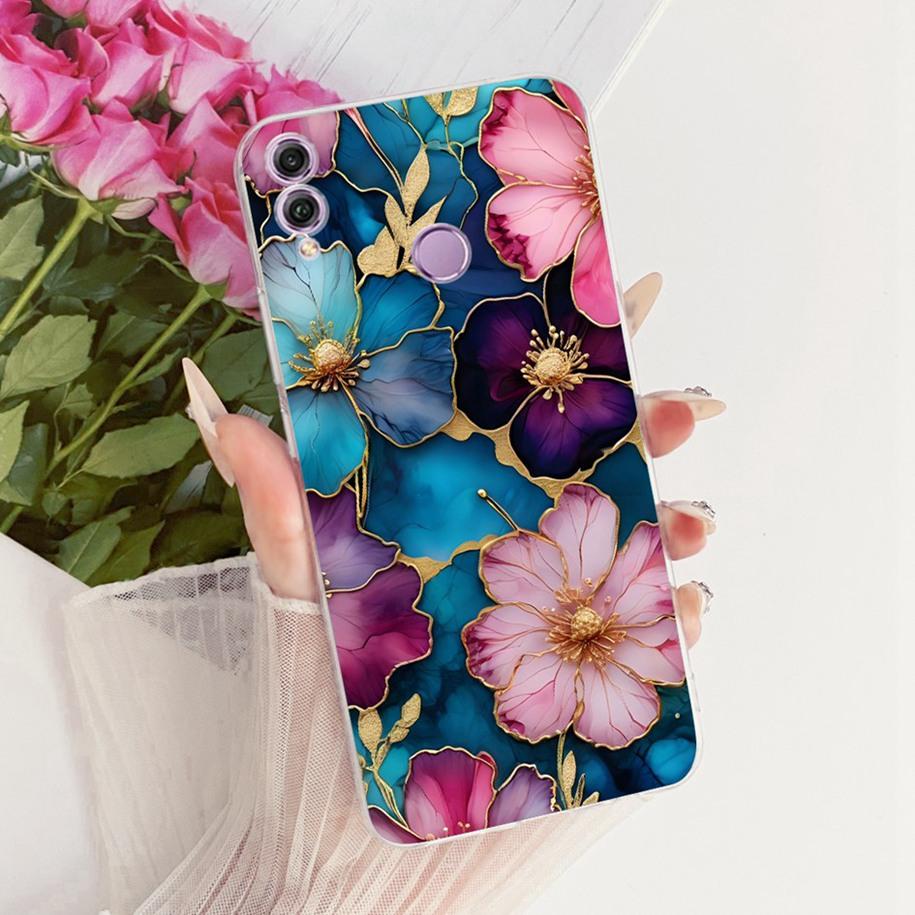 Custodia per Honor 8X JSN-L11 JSN-L21 JSN-L22 Popolare Fiore Fiocco Silicone Morbido Cover Protettiva Per Honor 8X Max Alloggiamento Honor8X