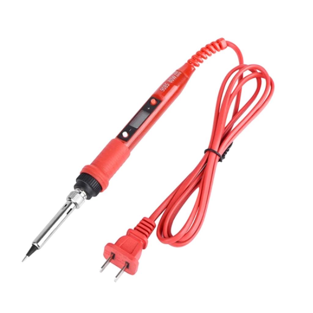 80W 908S Electric Soldering Iron, LCD Display Adjustable Temperature Anti-scalding Welding Pen for Welding Circuit Board