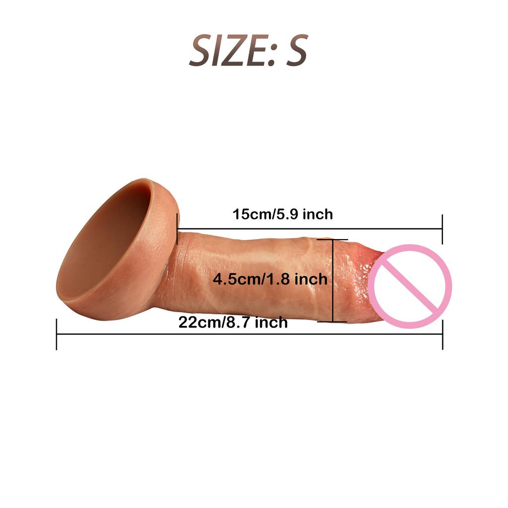 Huge Dildo Real Skin Soft Silicone Artificial Penis Male Cock With Suction Cup Adult Vagina Anal Sex Toys For Women Male Orgasm
