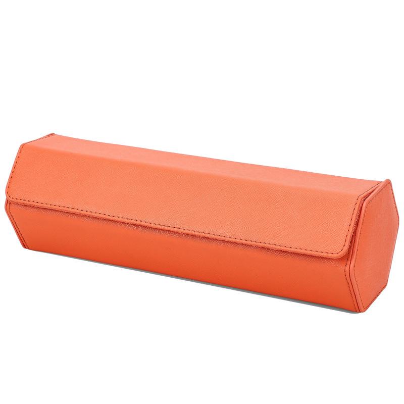 Hexagonal Genuine Leather Travel Wristwatch Box - Drop-Proof Four-Piece Set