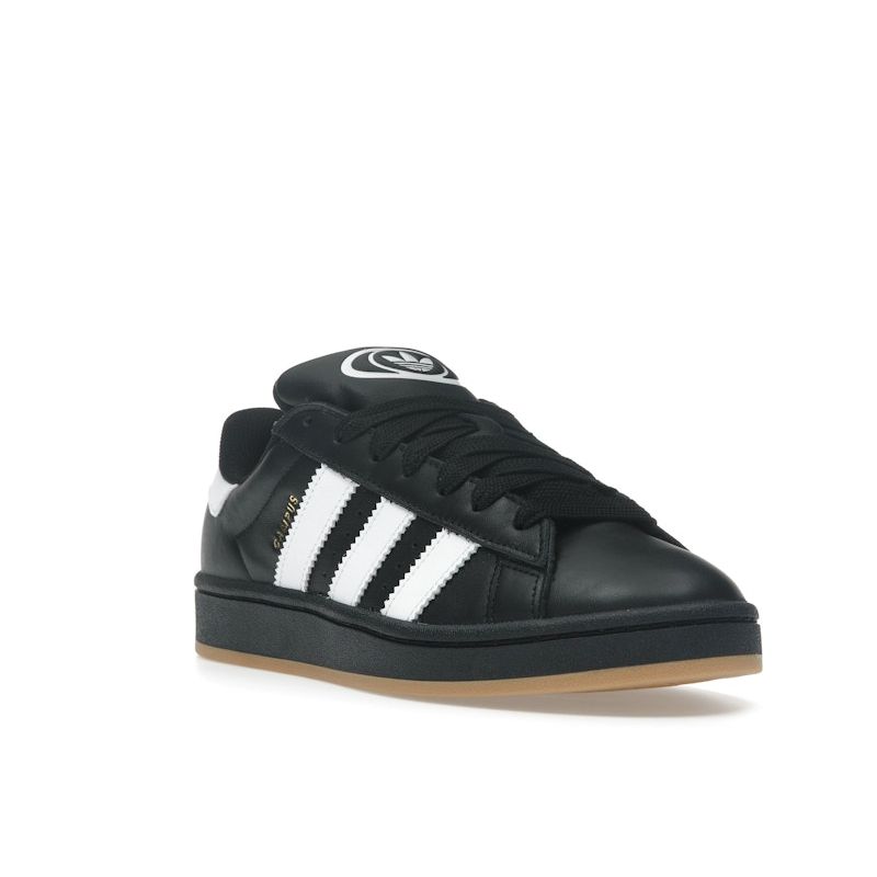 Adidas Campus 00s Core Svart Skinn Gummi Herresneakers Skyhvit JP9997