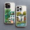 Rural Style Coffee Shop Silicone Phone Case For iPhone 13 14 15 11 Pro Max Plus 16 12 Pro Max Plus XR X XS 7 8 Plus White Covers