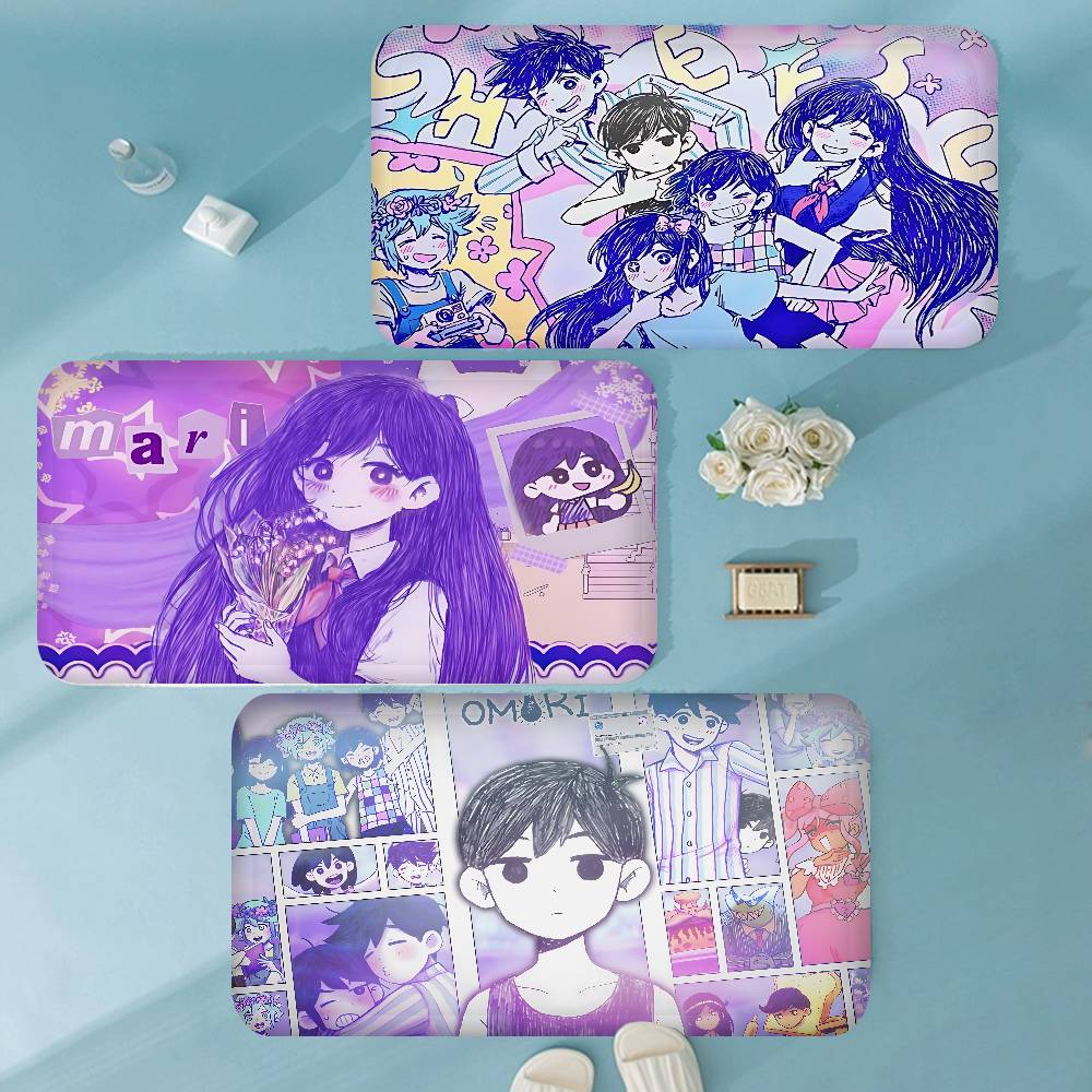 Anime Omori Bathroom Mat Kids Room Bedroom Decoration Balcony Anti-Slip Doormat Living Room Welcome Rug