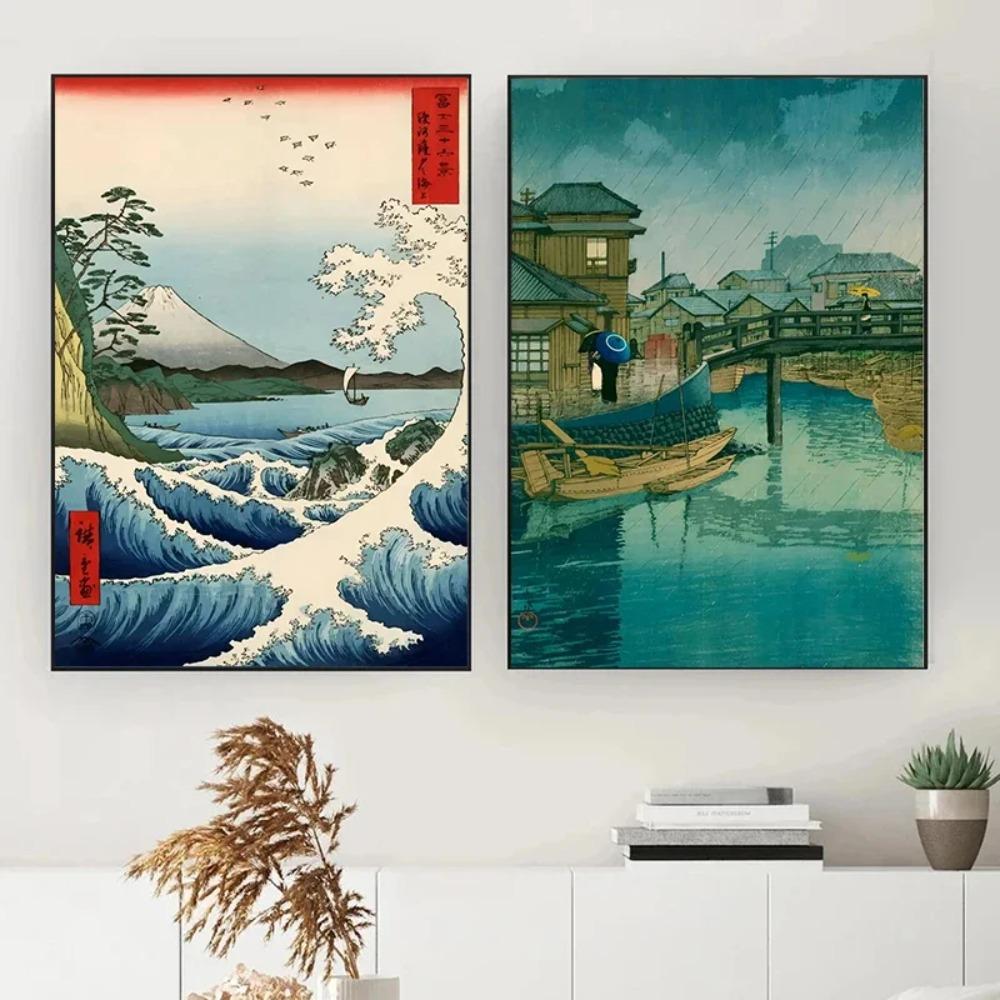 Japanese Landscape Ukiyo-e Kawase Hasui Artworks Art Poster Vintage Canvas Painting Wall Print Picture Room Home Decoration