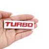 TURBO Emblem 3D Metal Car Sticker Emblem Badge Decal Suitable