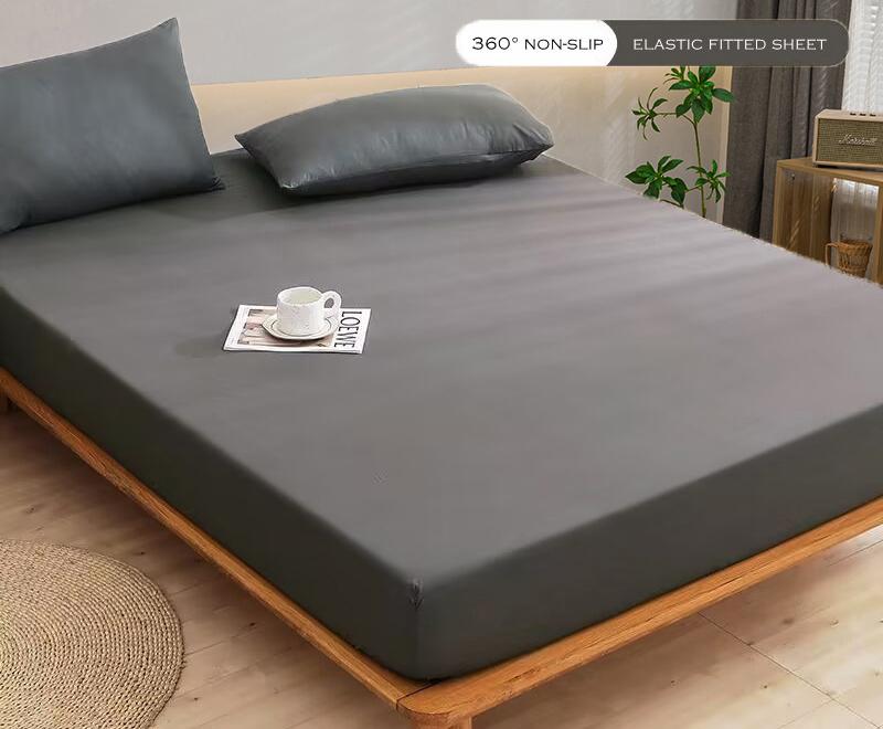 WOSTAR Luxury Double Bed Bed Sheet Elastic Fitted Sheet Mattress Protector Cover Couple 2 People Bed Linen 150 Bedding King Size