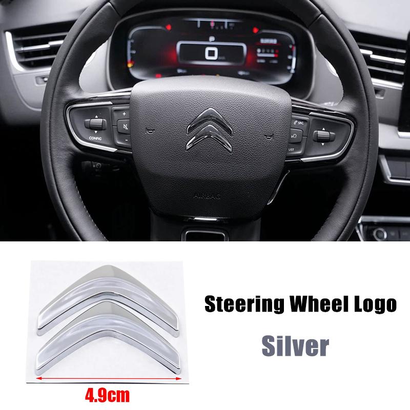 Metalowe Emblematy Odznaki Przód Tył Samochodu Odznaka Kierownicy dla Citroën C1 C2 C3 C4 C5 Elysee Picasso Zamienne Logo Akcesoria