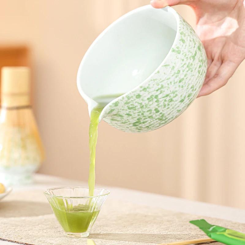 Matcha Bowl Tea Bowl with Mouth Matcha Making Tools Tea Infuser Tea Strainer Tea Accessories